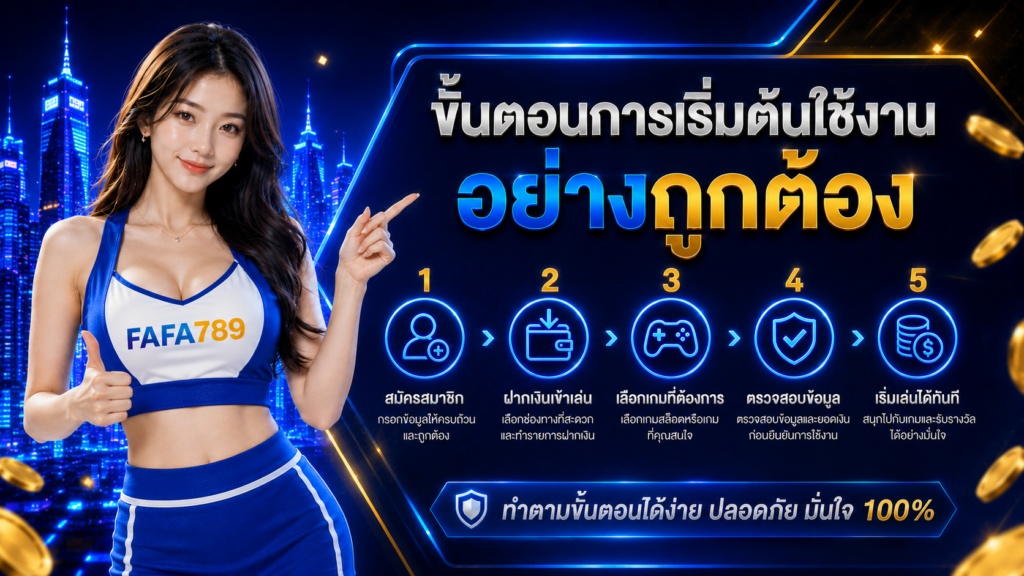 FAFA789 ขั้นตอนการเริ่มต้นใช้งาน